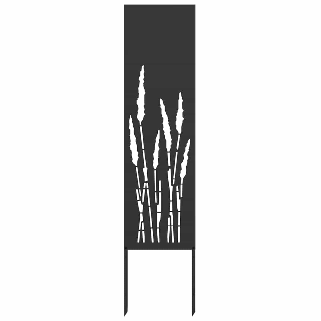 Garden privacy screen canvas black 32 x 140 cm