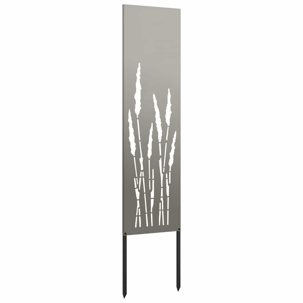 Brise-vue de jardin toile rouille 32 x 140 cm Acier résistant aux intempéries