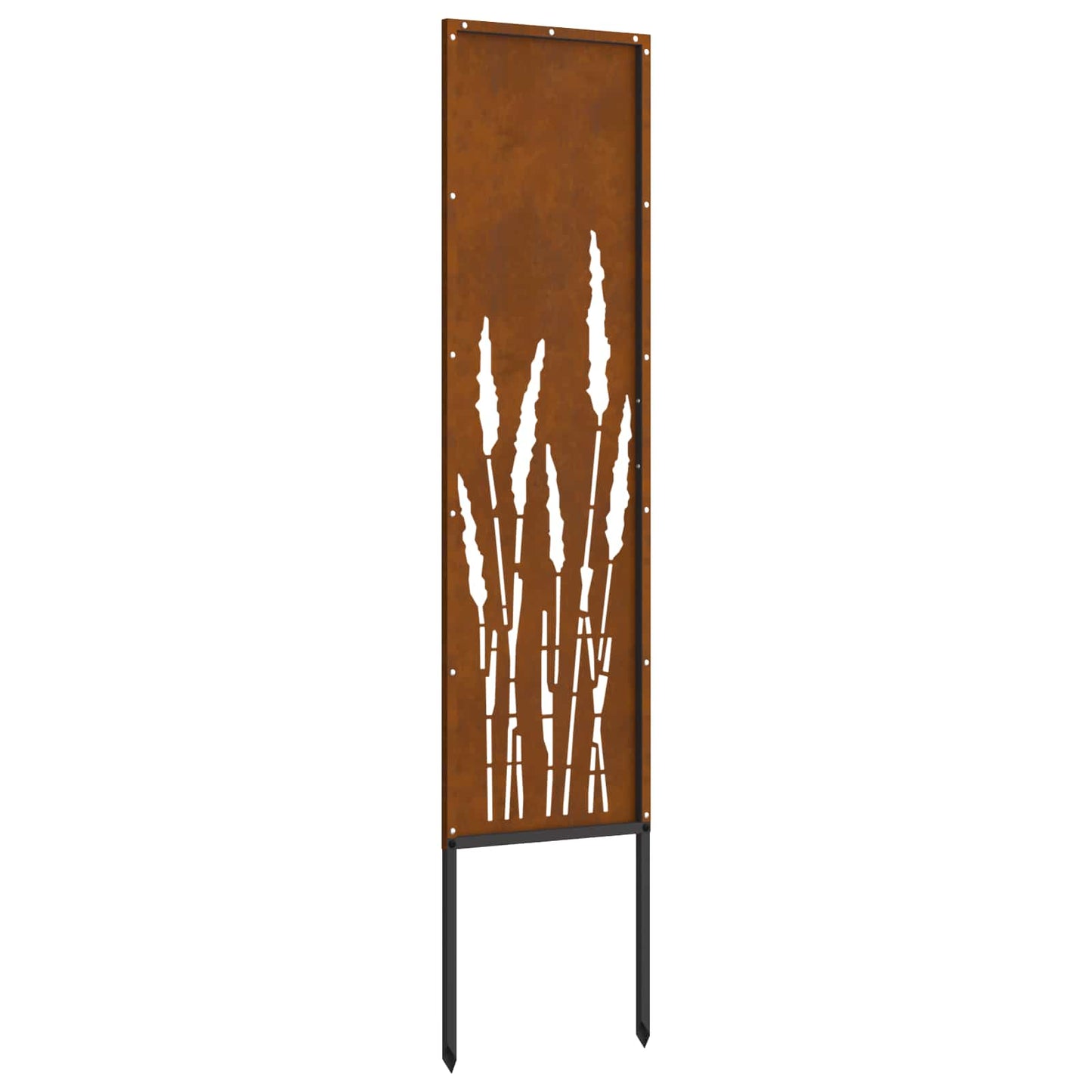 Brise-vue de jardin toile rouille 32 x 140 cm Acier résistant aux intempéries
