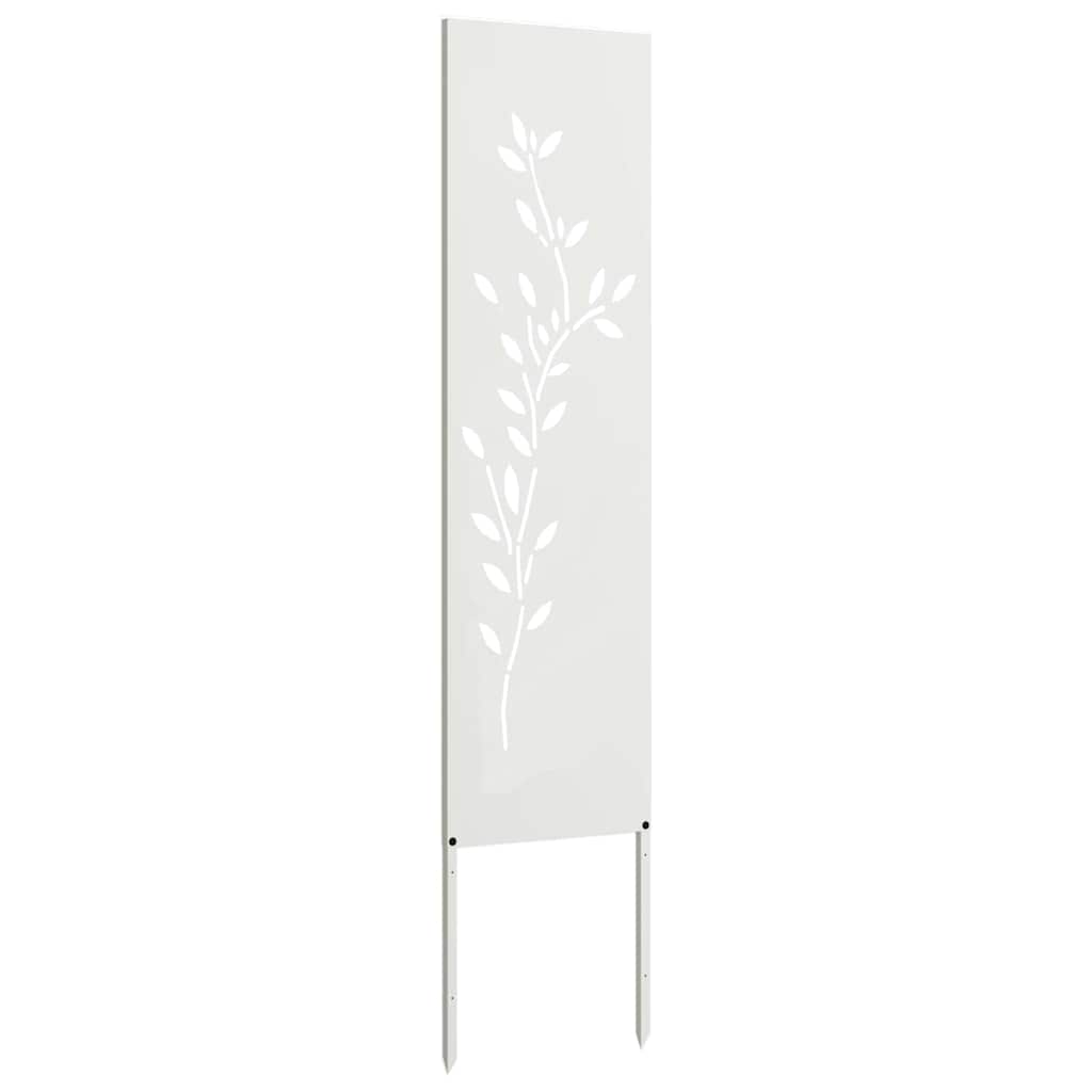 Garden Privacy Screen Floral White 32 x 140 cm