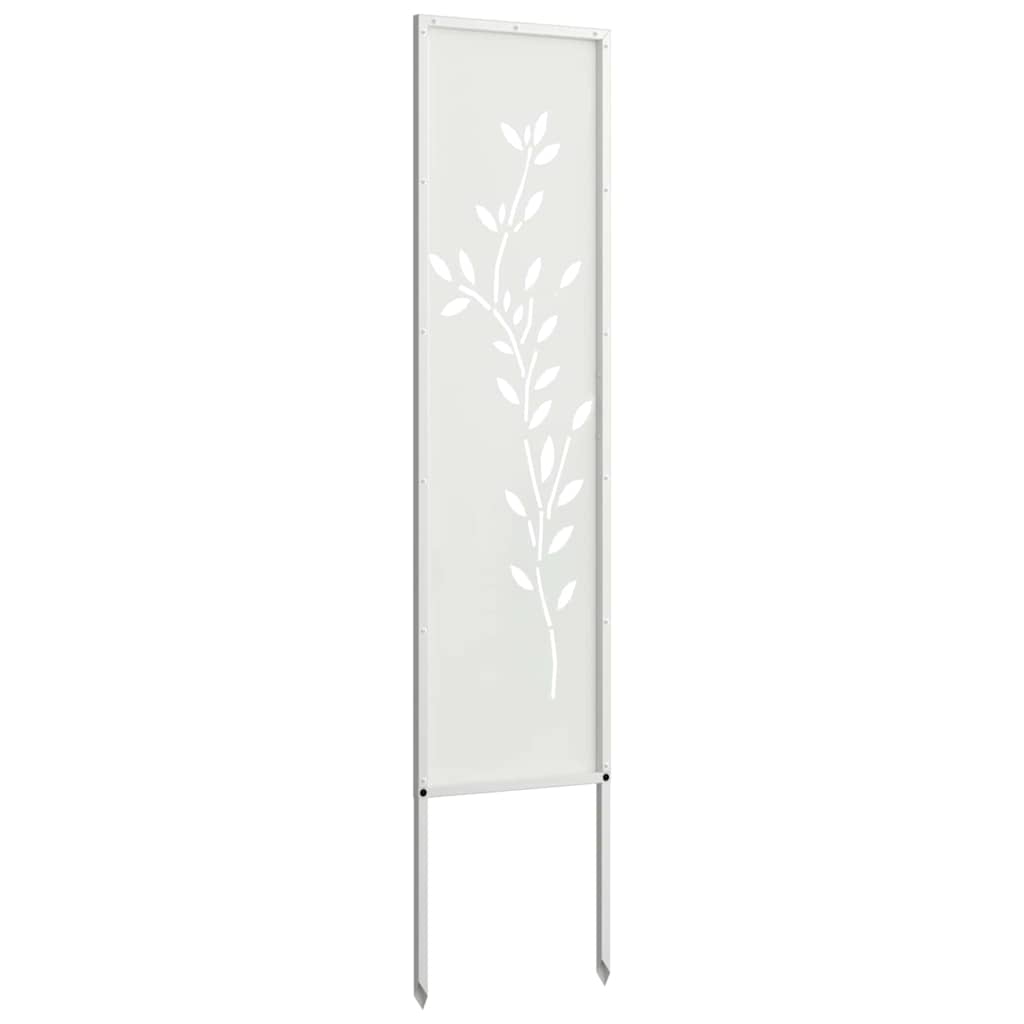 Garden Privacy Screen Floral White 32 x 140 cm