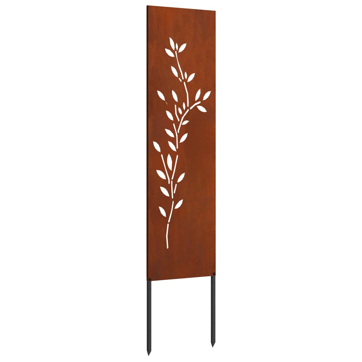 Garten Sichtschutz-Leinwand Rostig 32 x 140 cm Wetterfeststahl