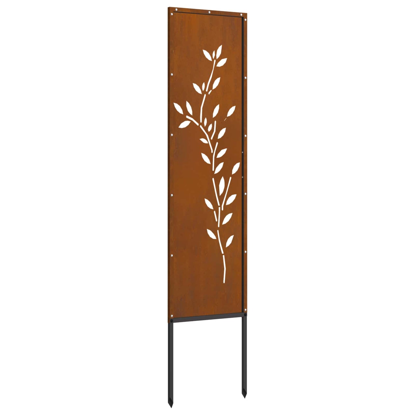 Garten Sichtschutz-Leinwand Rostig 32 x 140 cm Wetterfeststahl