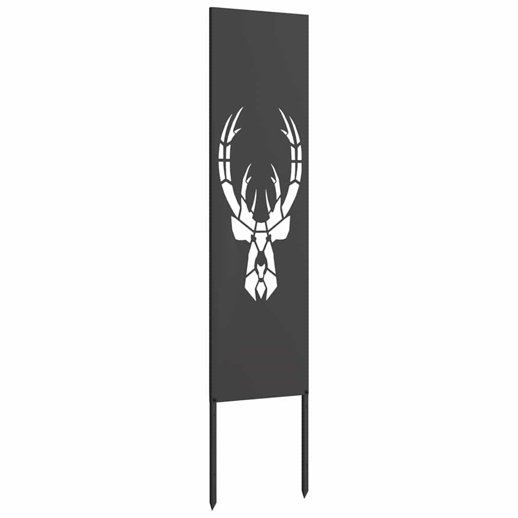 Toile d'intimité de jardin motif animal noir 32 x 140 cm