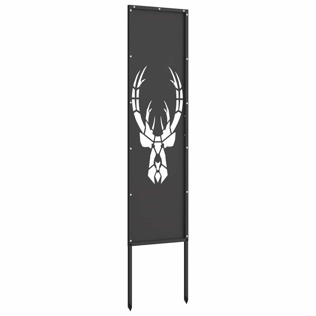 Toile d'intimité de jardin motif animal noir 32 x 140 cm