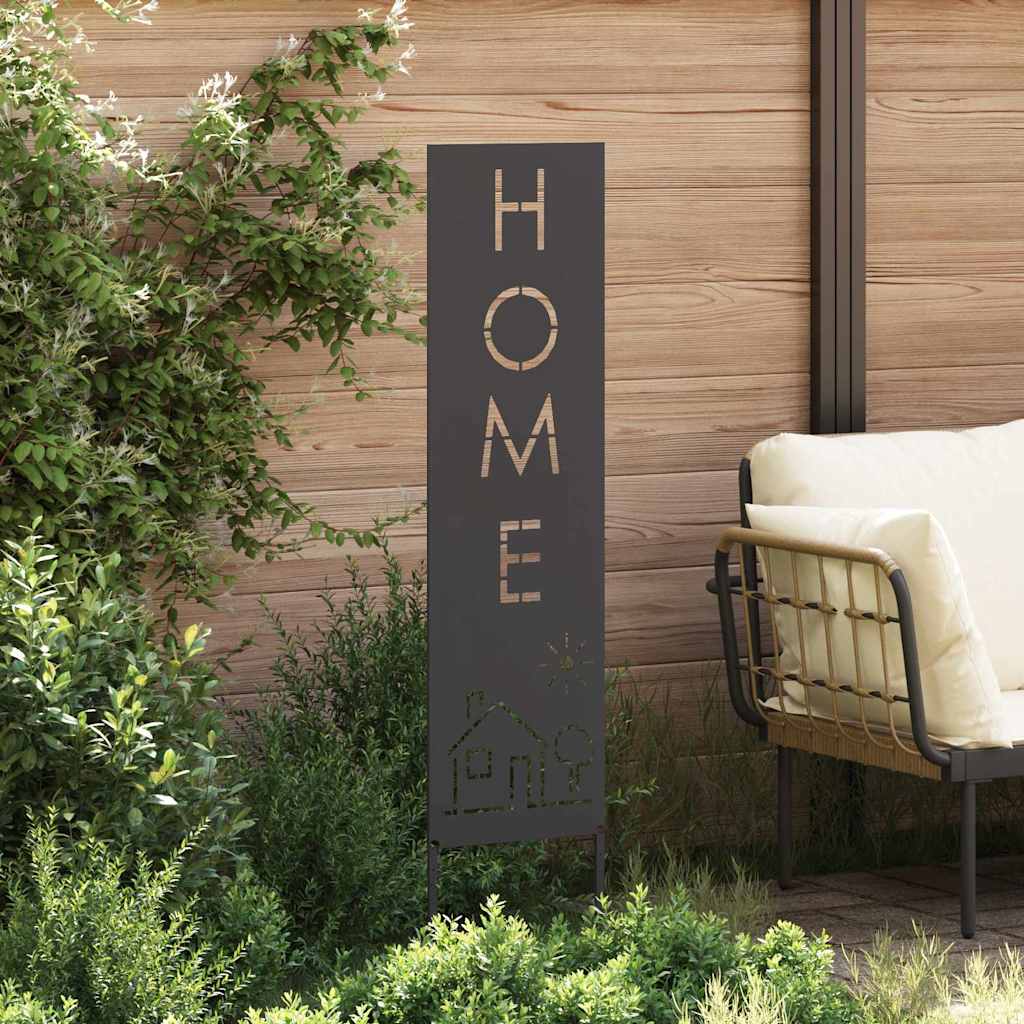 Garden privacy screen canvas black 32 x 140 cm