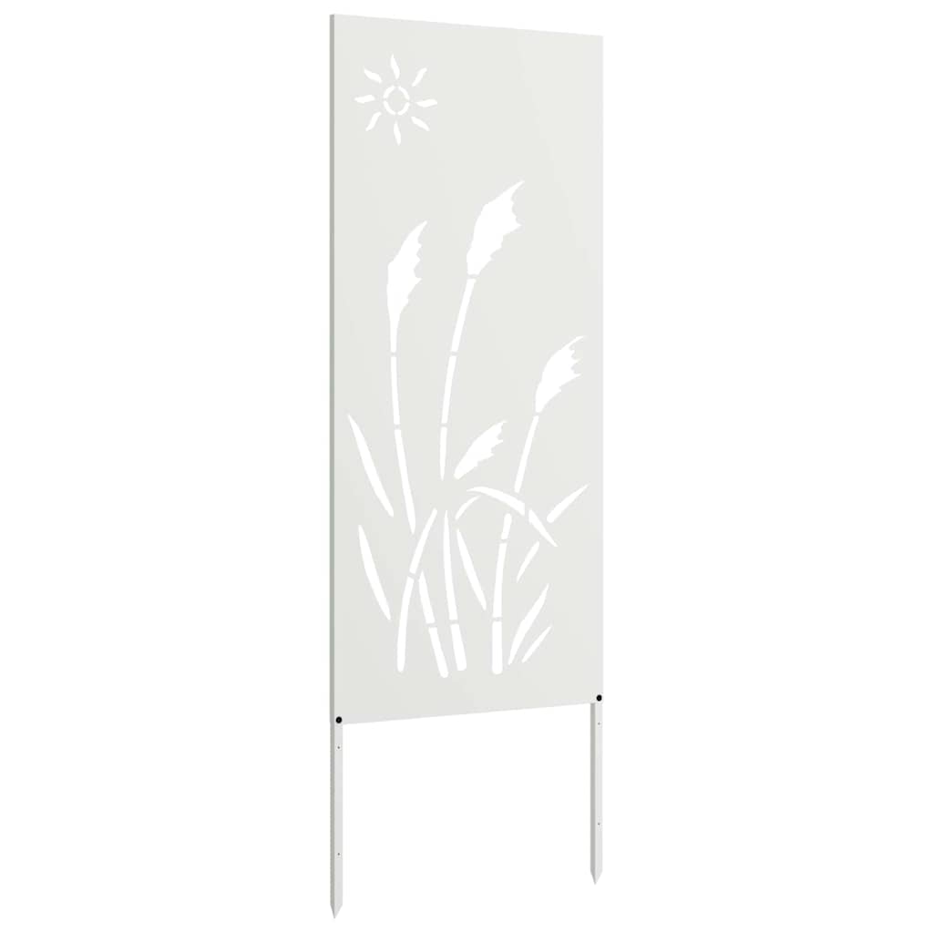 Garten Sichtschutz-Leinwand Weiß 50 x 140 cm