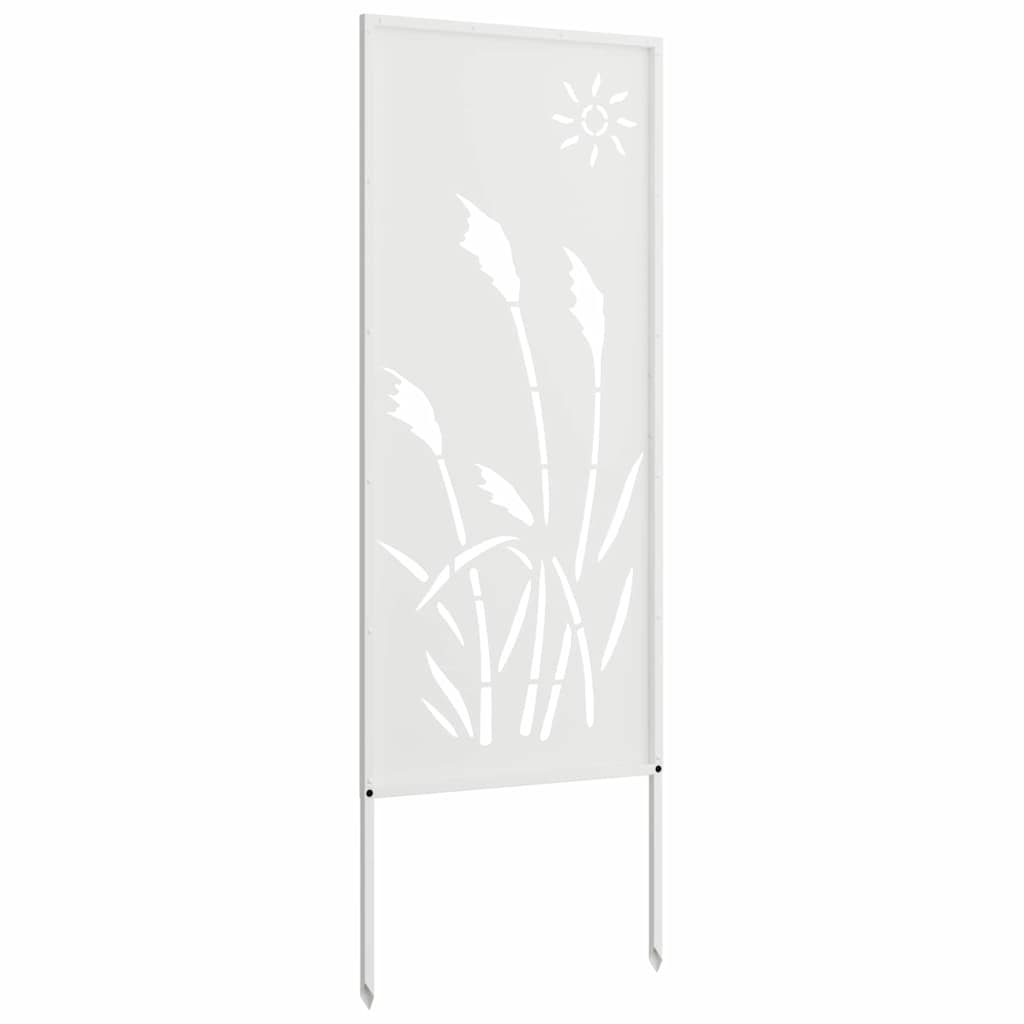 Garten Sichtschutz-Leinwand Weiß 50 x 140 cm