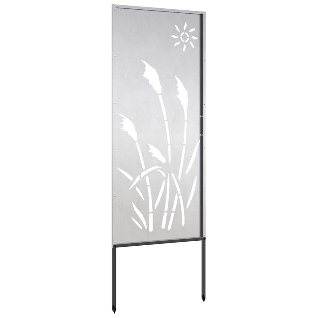Voile brise-vue de jardin Argent 50 x 140 cm Inox