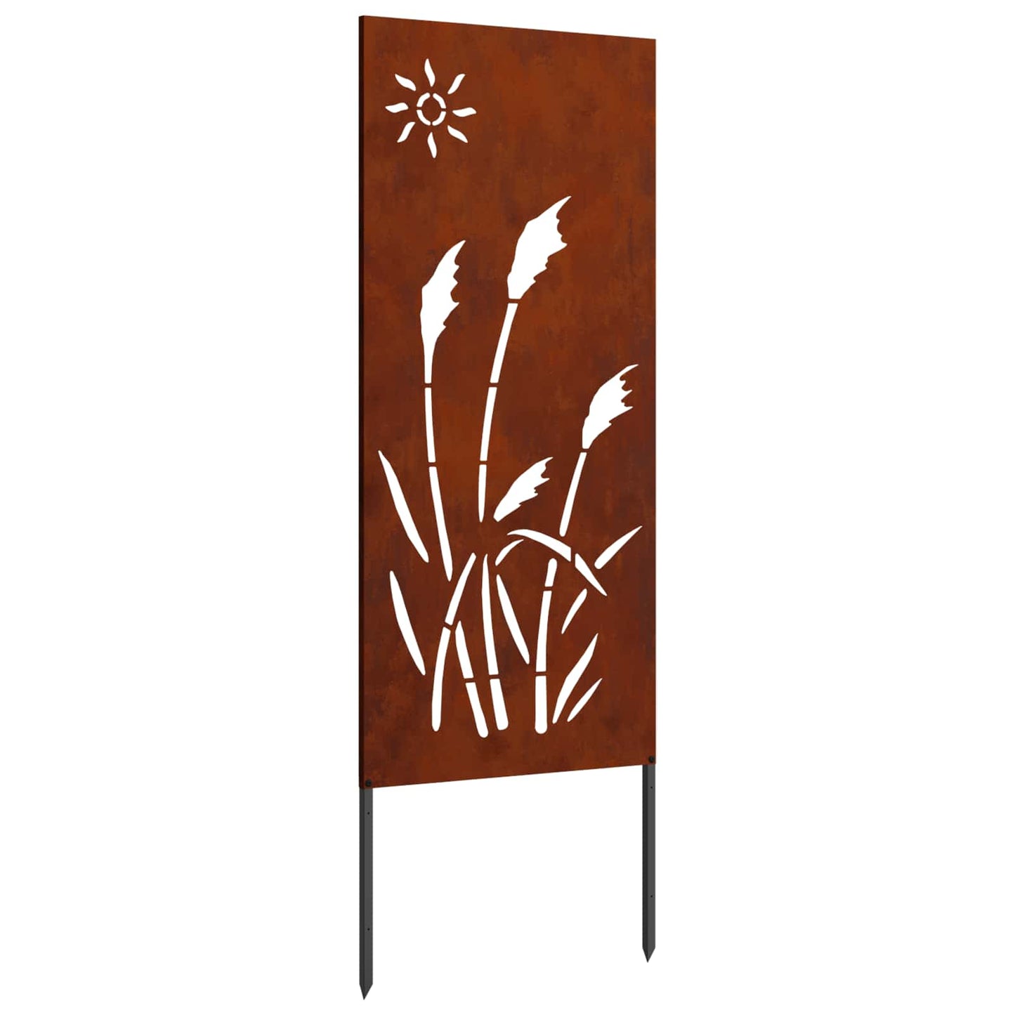 Garten Sichtschutz-Leinwand Rostig 50 x 140 cm Wetterfeststahl