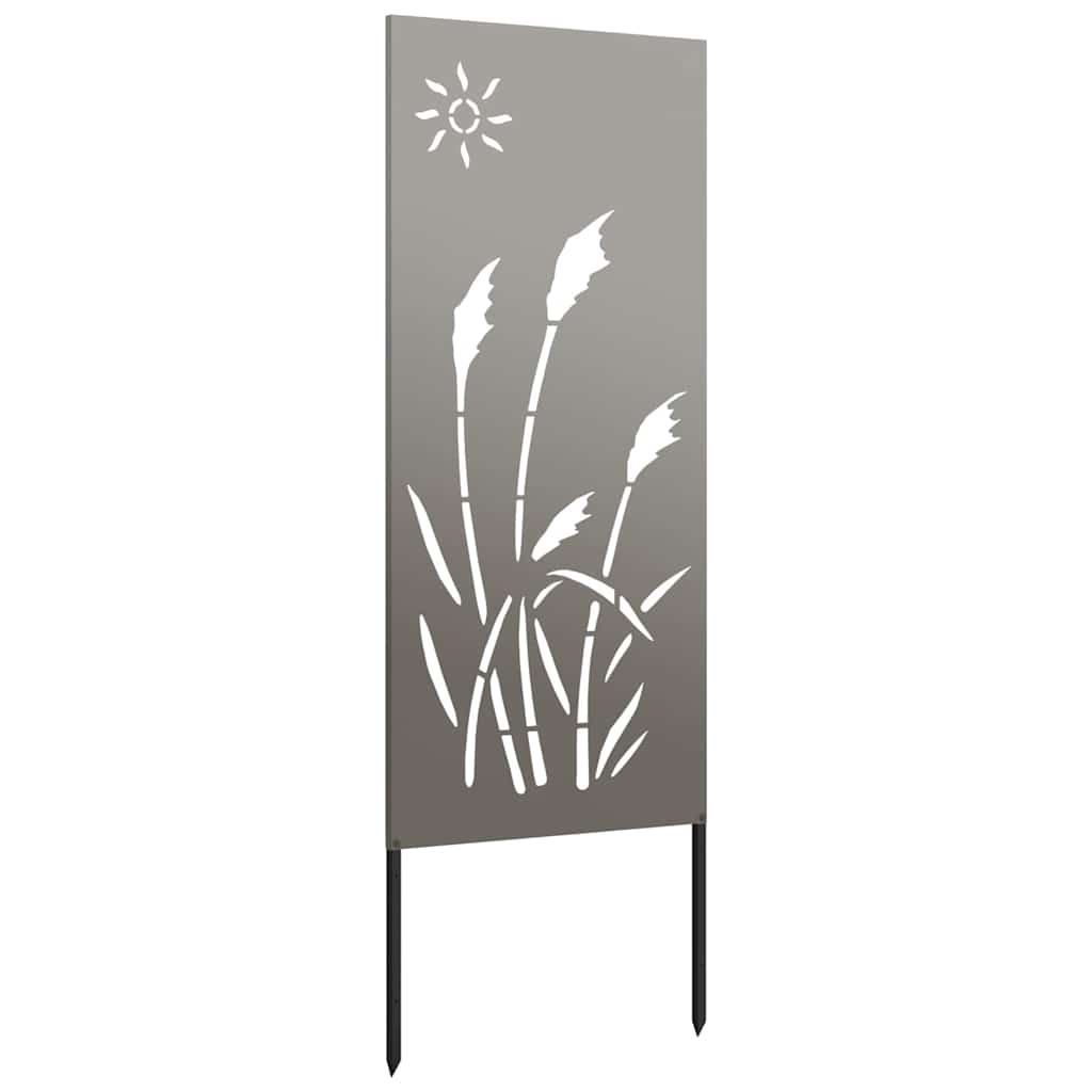 Garten Sichtschutz-Leinwand Rostig 50 x 140 cm Wetterfeststahl