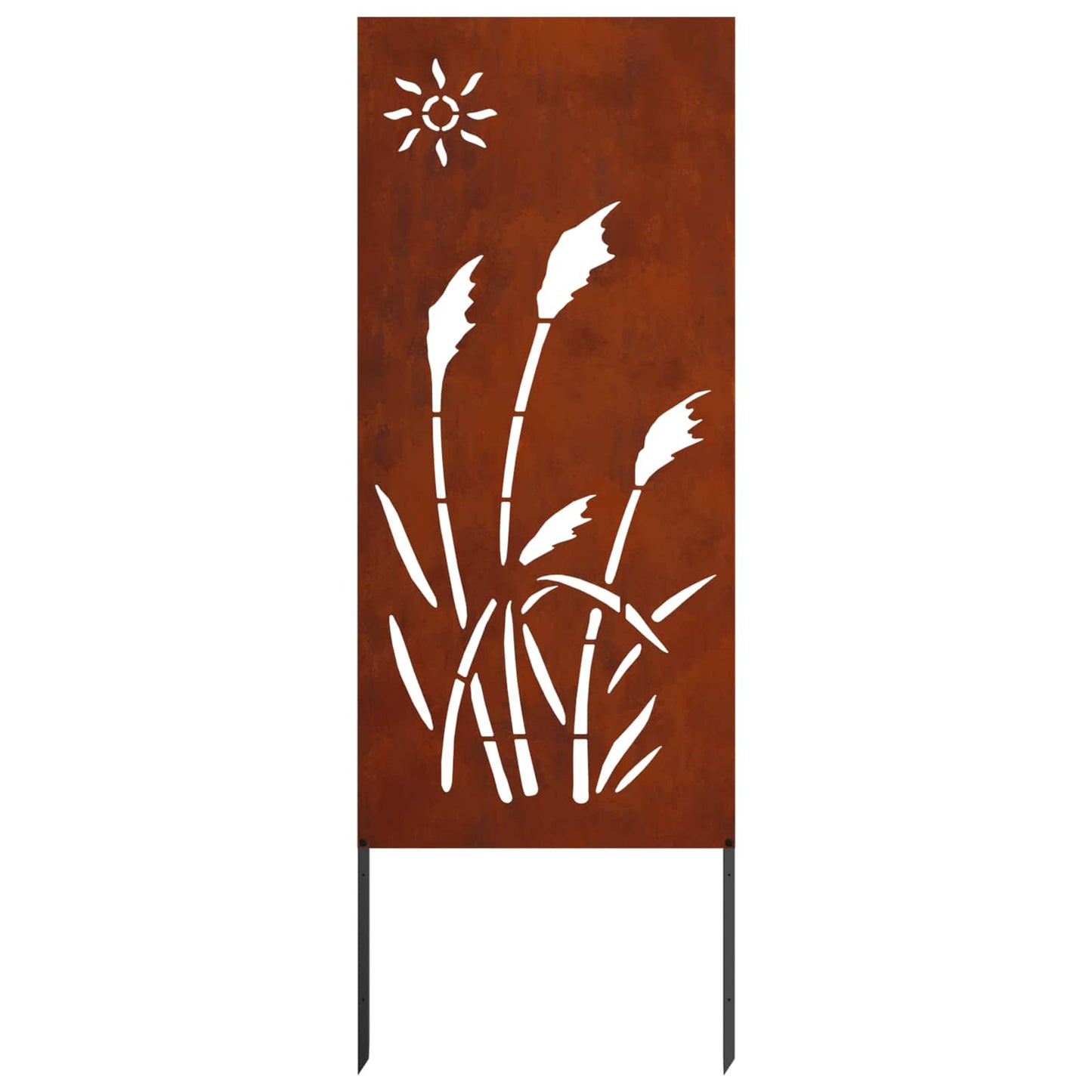 Garten Sichtschutz-Leinwand Rostig 50 x 140 cm Wetterfeststahl