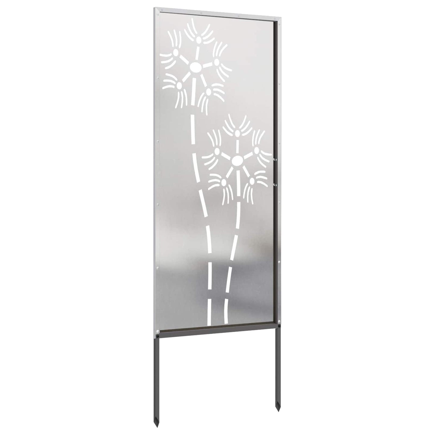 Voile brise-vue de jardin Argent 50 x 140 cm Inox