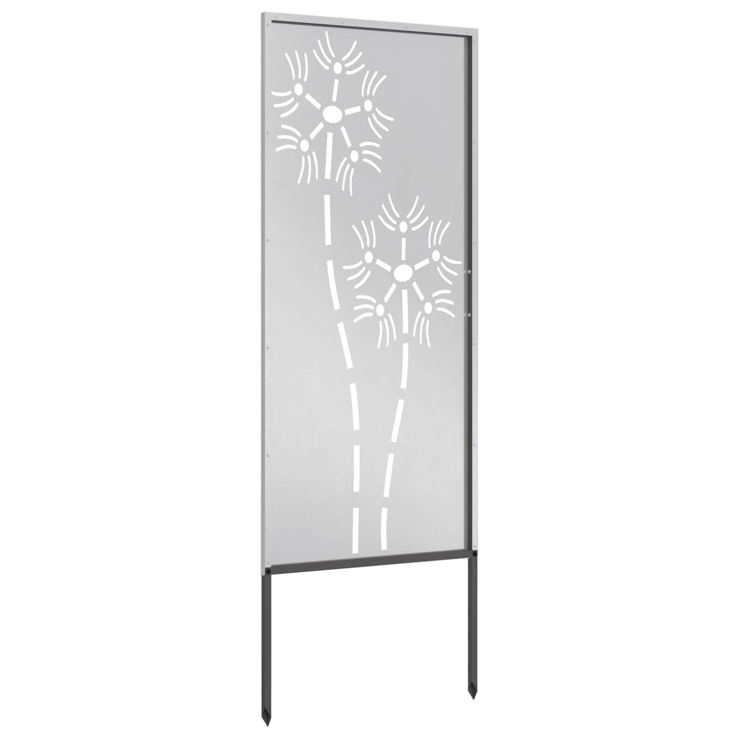 Voile brise-vue de jardin Argent 50 x 140 cm Inox