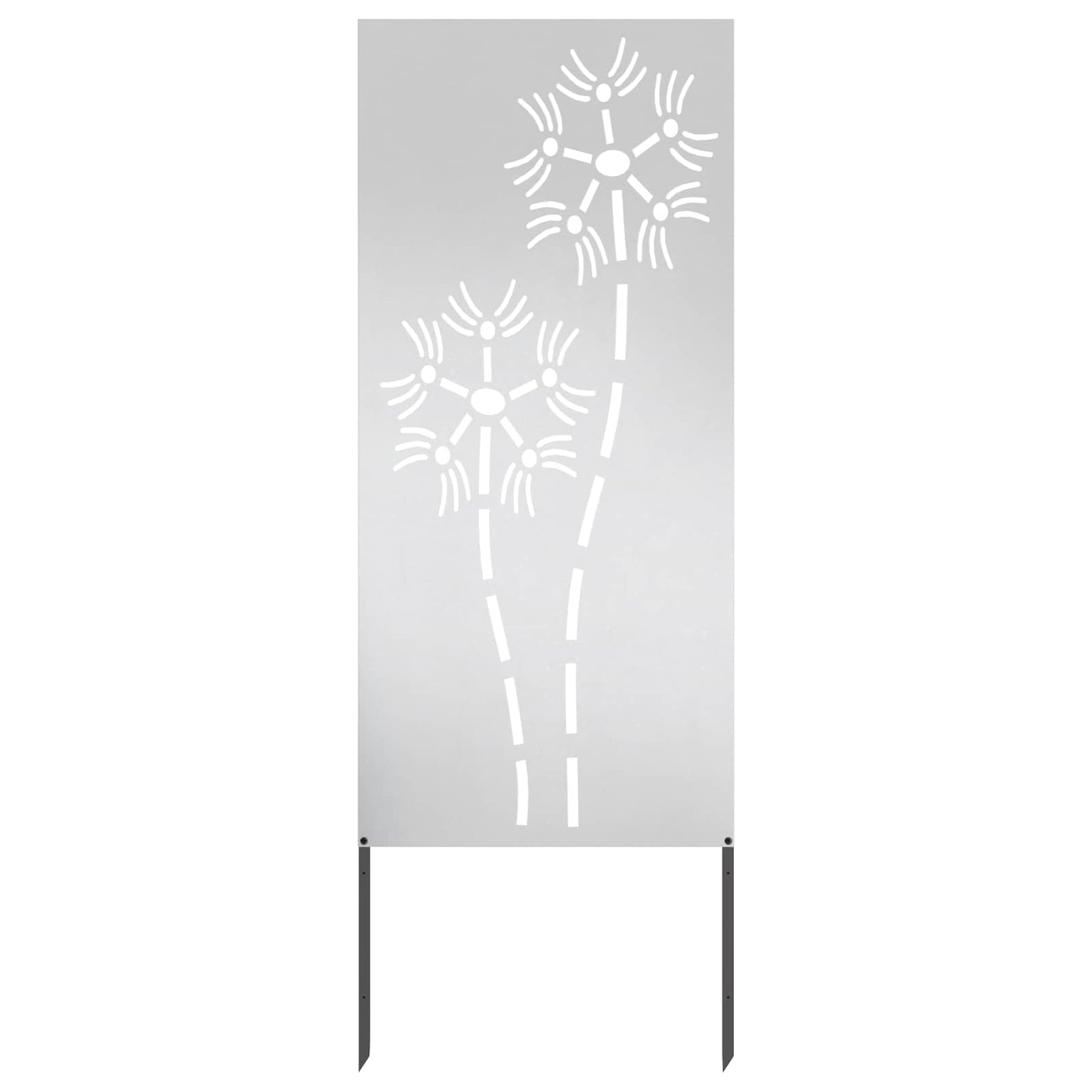 Voile brise-vue de jardin Argent 50 x 140 cm Inox