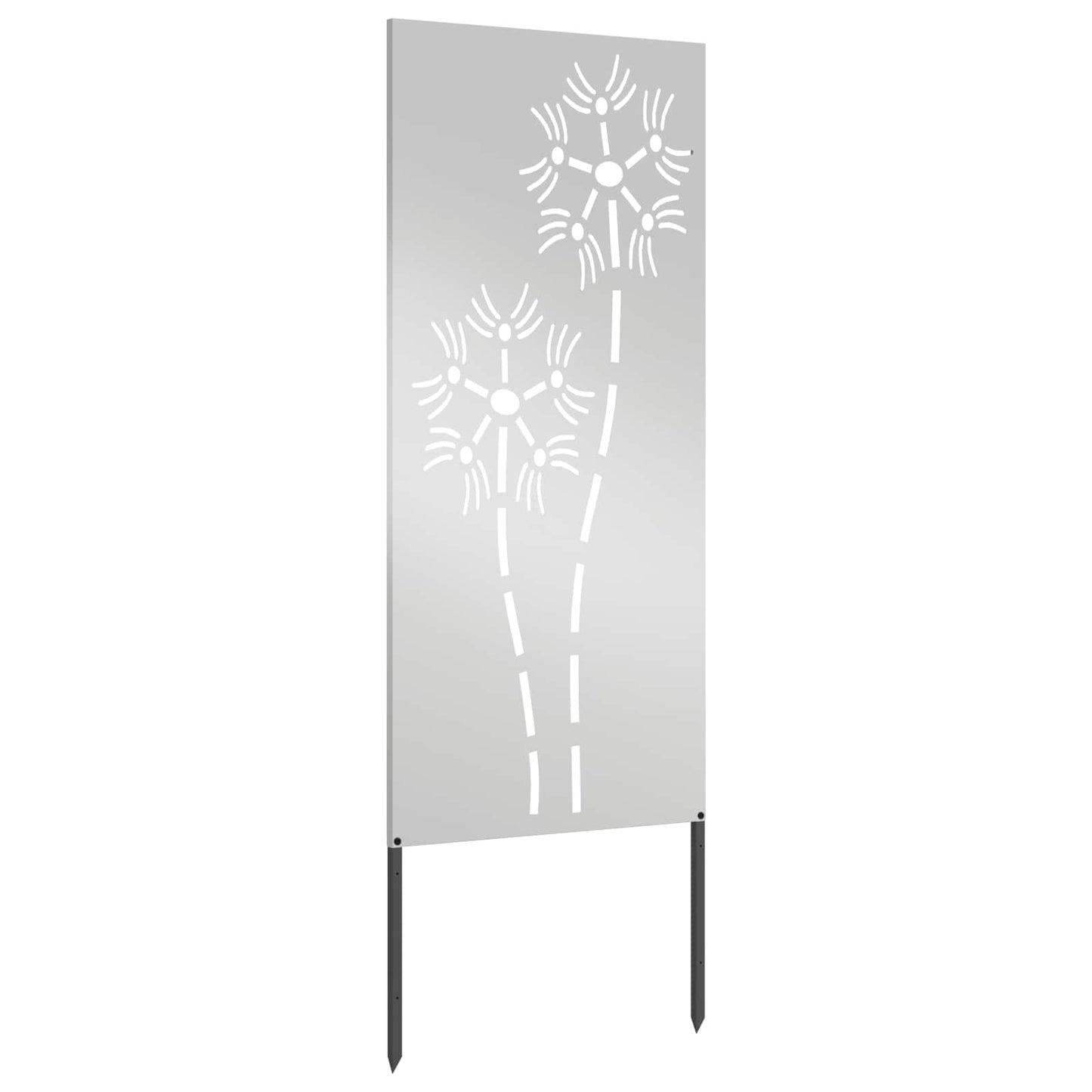 Garten Sichtschutz-Leinwand Silber 50 x 140 cm Verzinkter Stahl