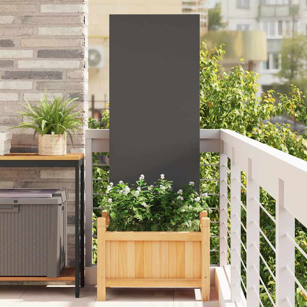 Garden Privacy Screen Canvas Black 50 x 140 cm