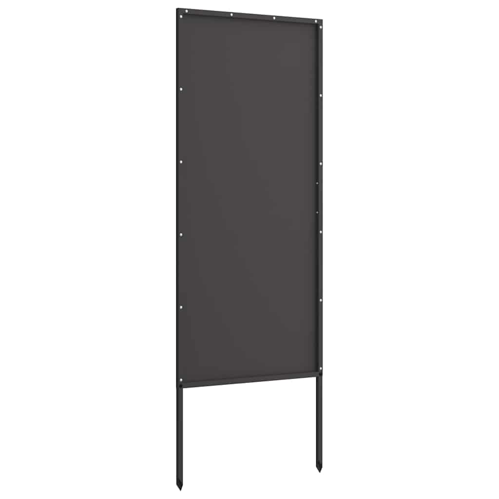 Garden Privacy Screen Canvas Black 50 x 140 cm