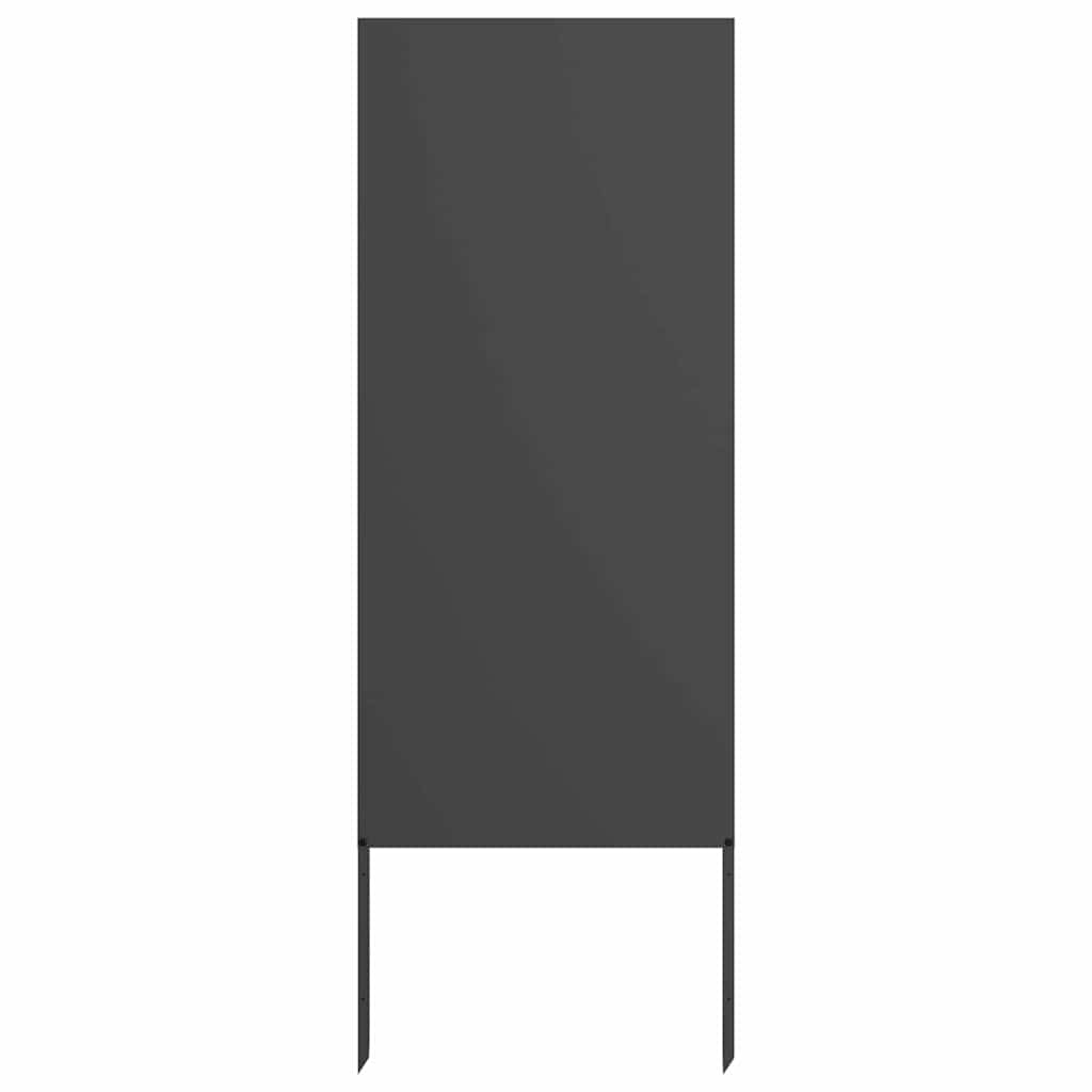 Garden Privacy Screen Canvas Black 50 x 140 cm