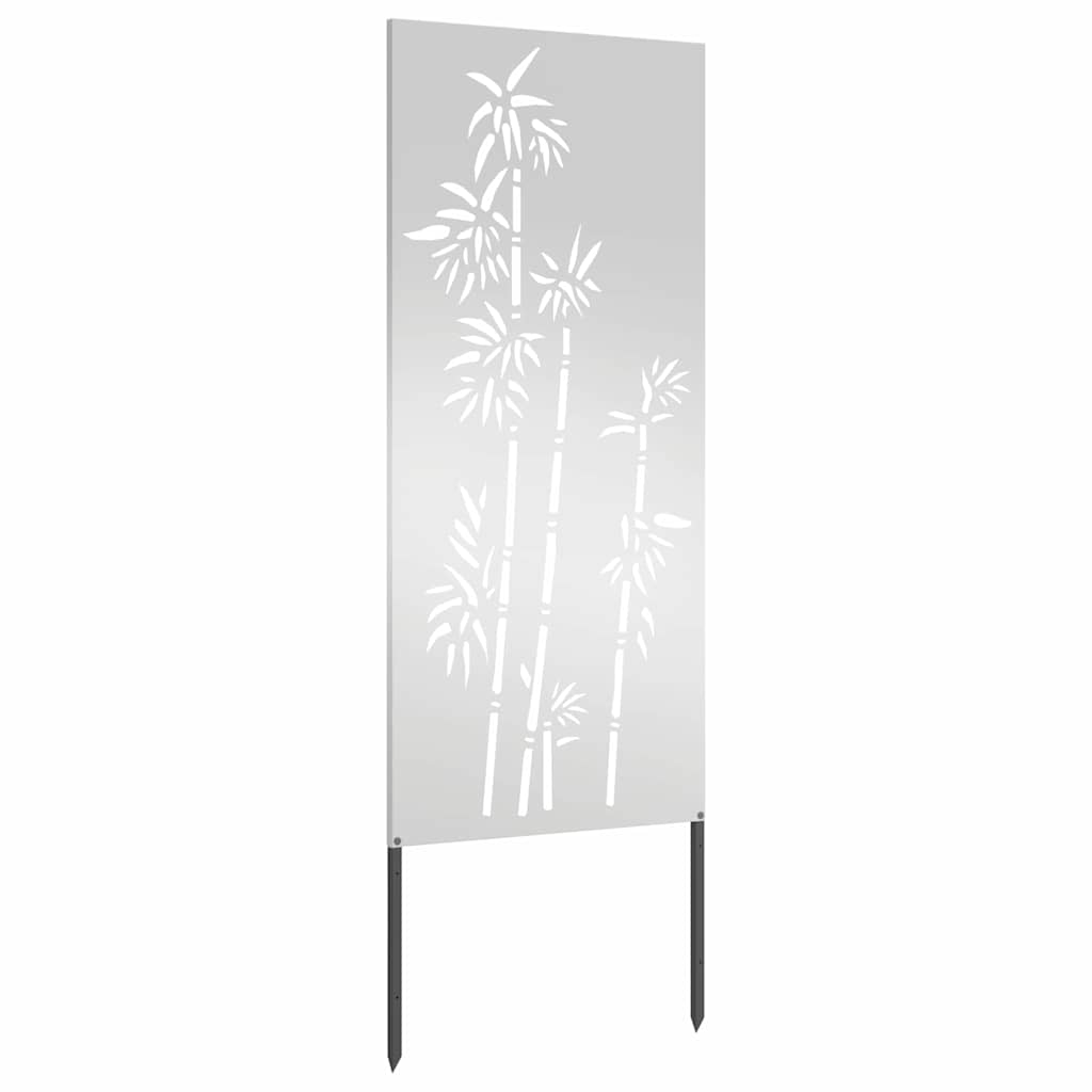 Garten Sichtschutz-Leinwand Silber 50 x 140 cm Verzinkter Stahl