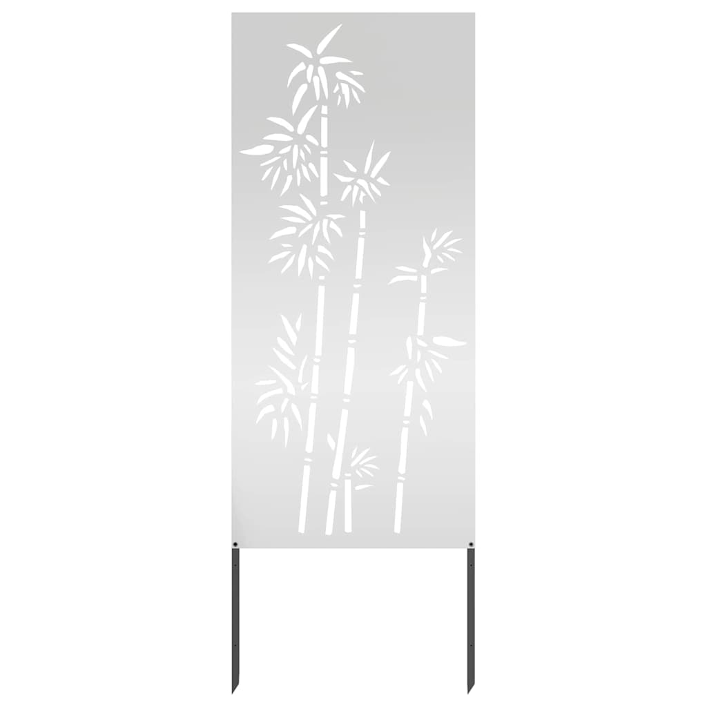 Garten Sichtschutz-Leinwand Silber 50 x 140 cm Verzinkter Stahl