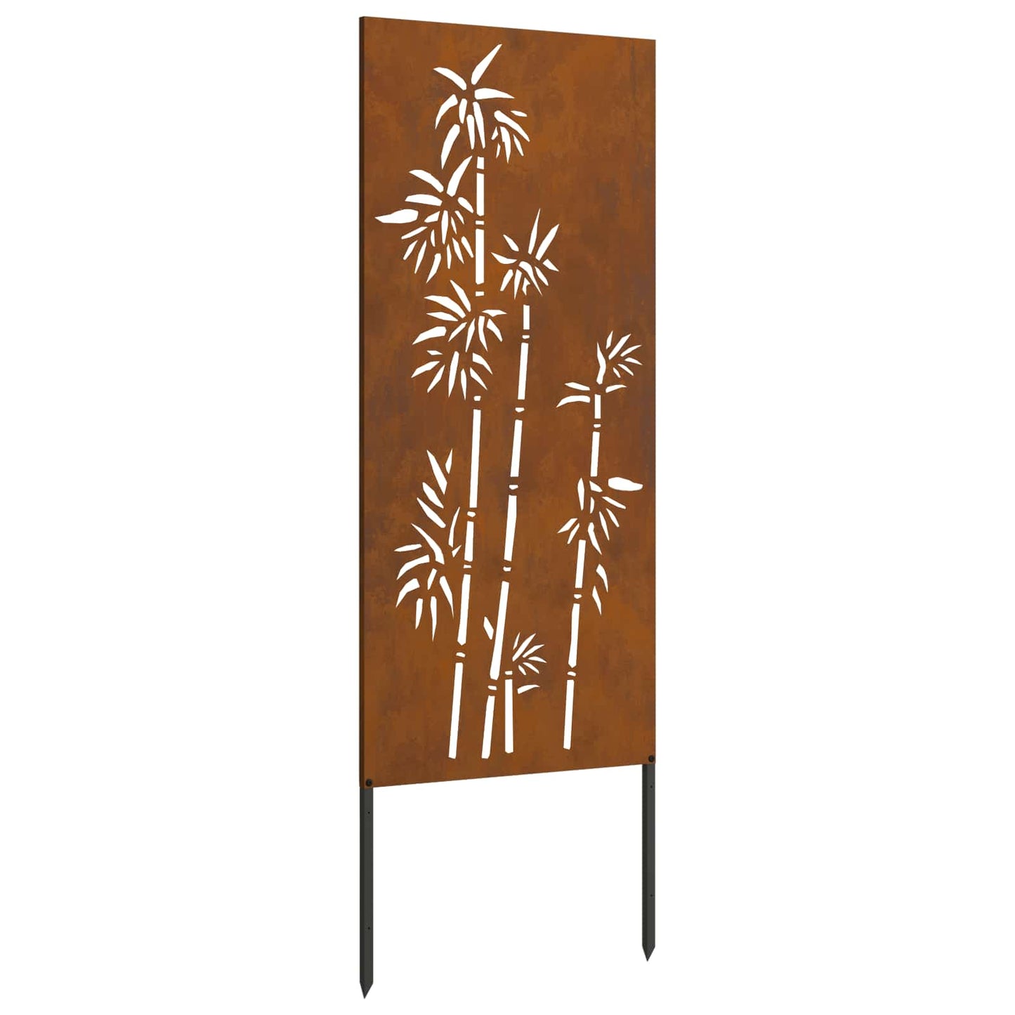 Brise-vue de jardin toile rouille 50 x 140 cm acier résistant aux intempéries