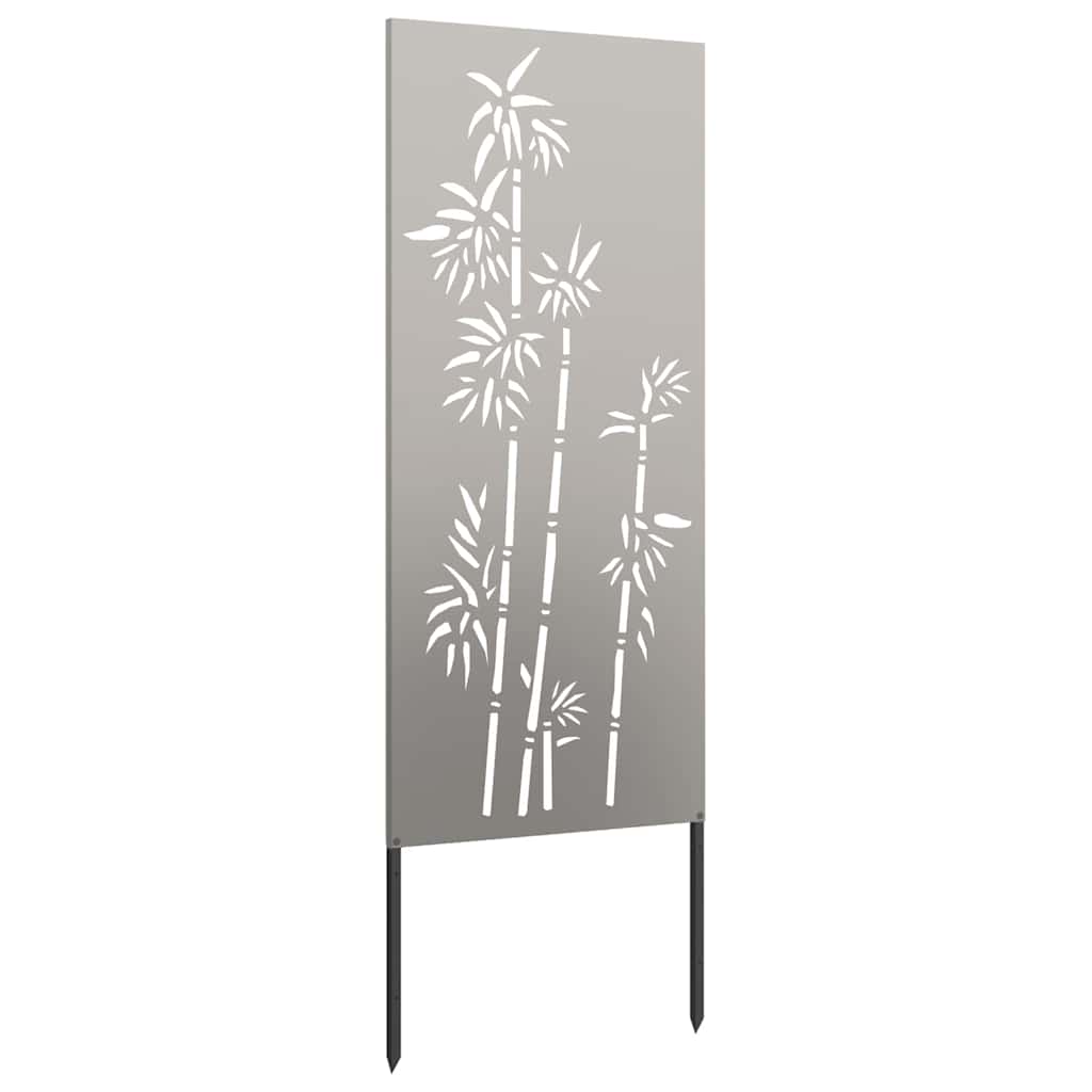 Brise-vue de jardin toile rouille 50 x 140 cm acier résistant aux intempéries