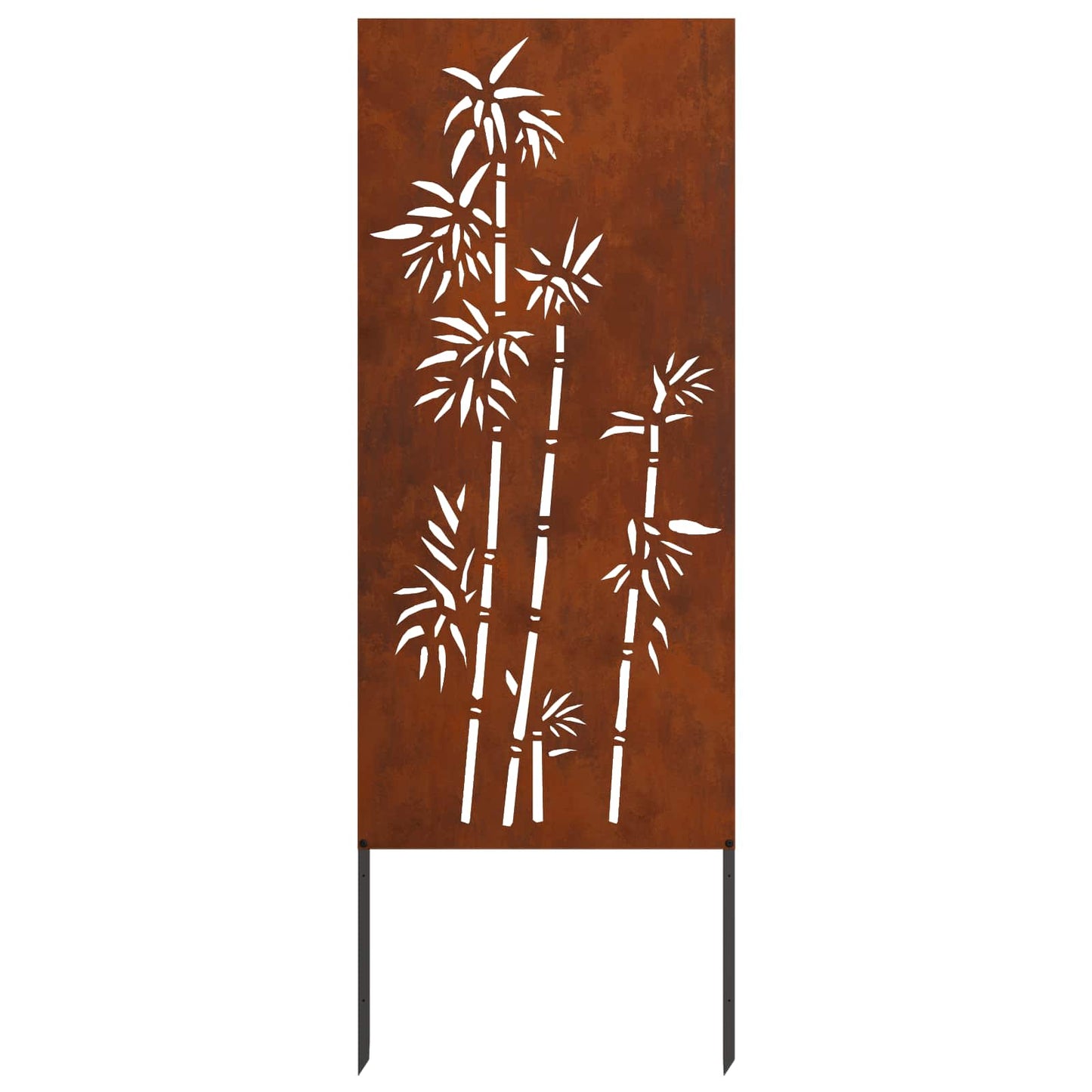 Brise-vue de jardin toile rouille 50 x 140 cm acier résistant aux intempéries