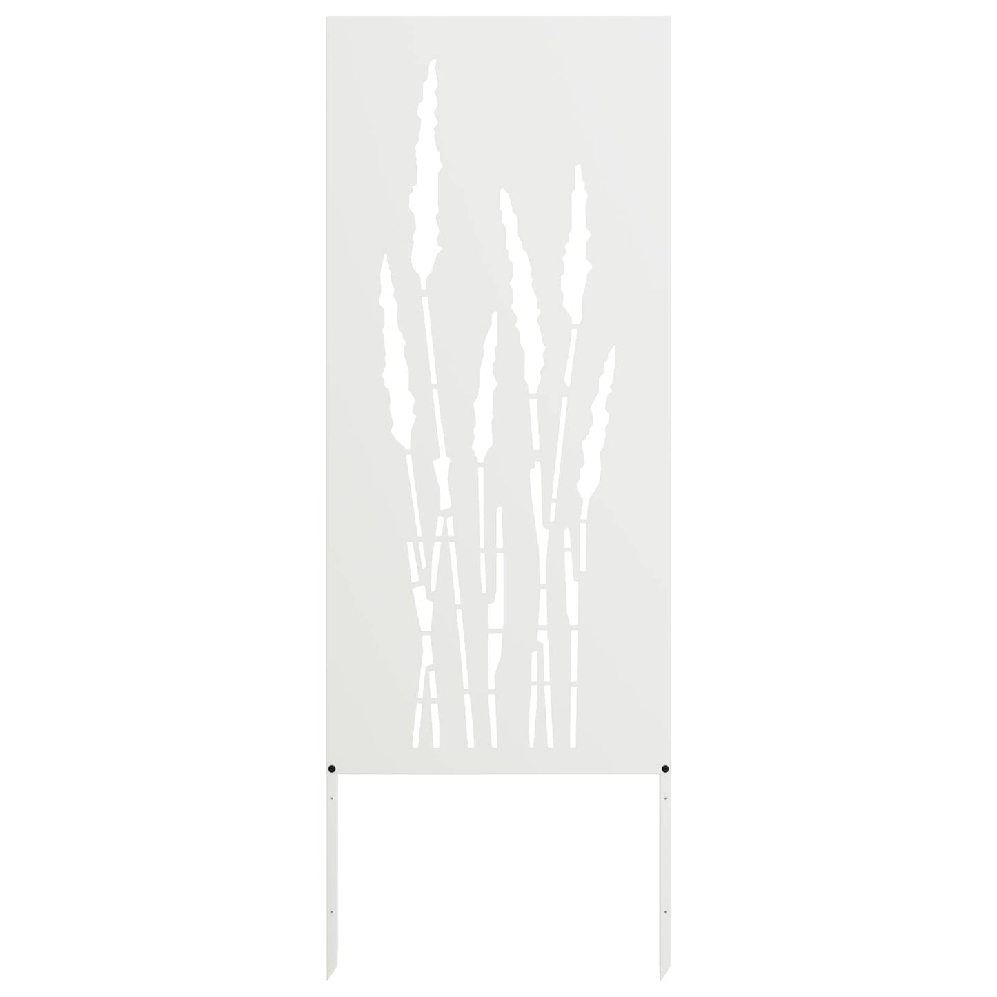 Garten Sichtschutz-Leinwand Floral Weiß 50 x 140 cm