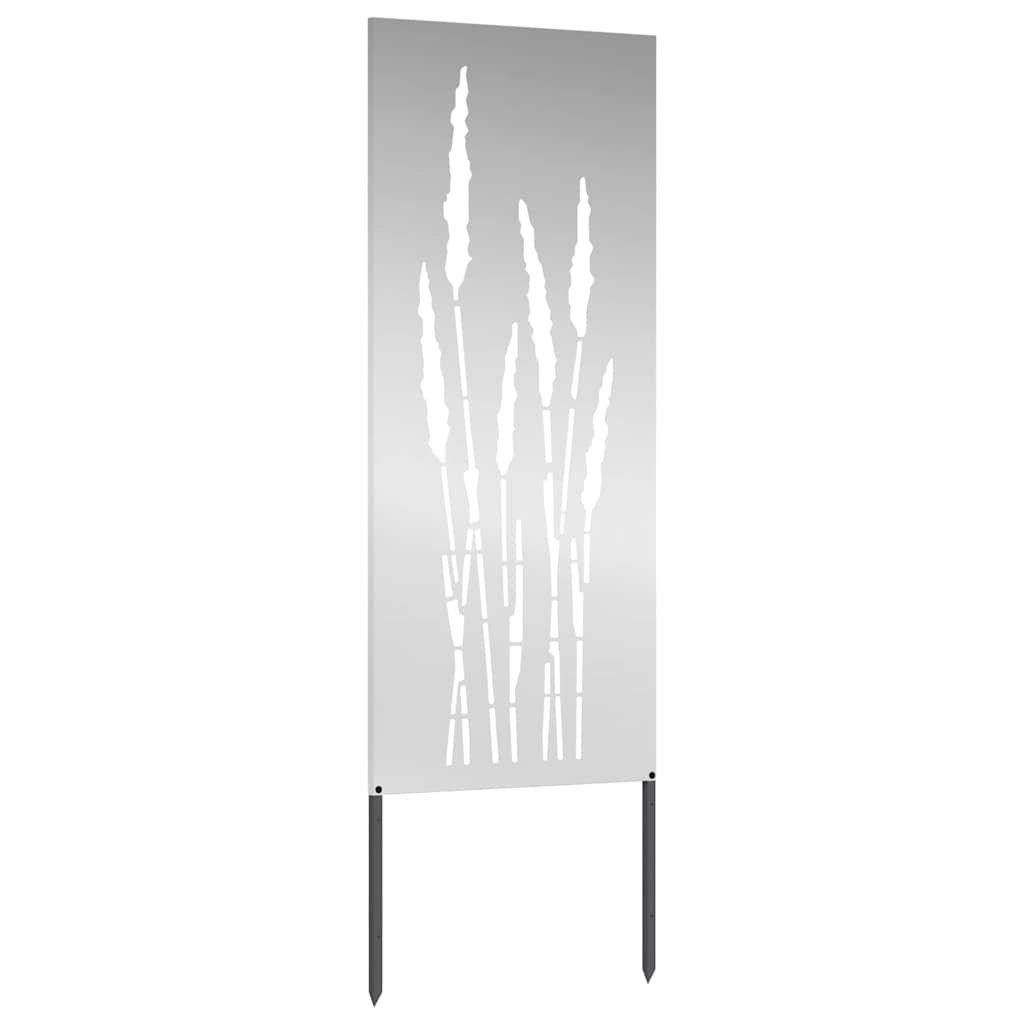 Garden Privacy Screen Silver 50 x 140 cm Galvanized Steel