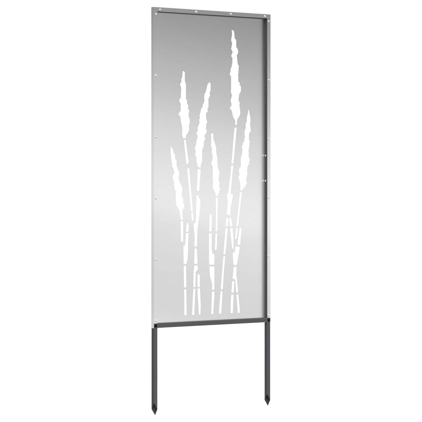 Garden Privacy Screen Silver 50 x 140 cm Galvanized Steel