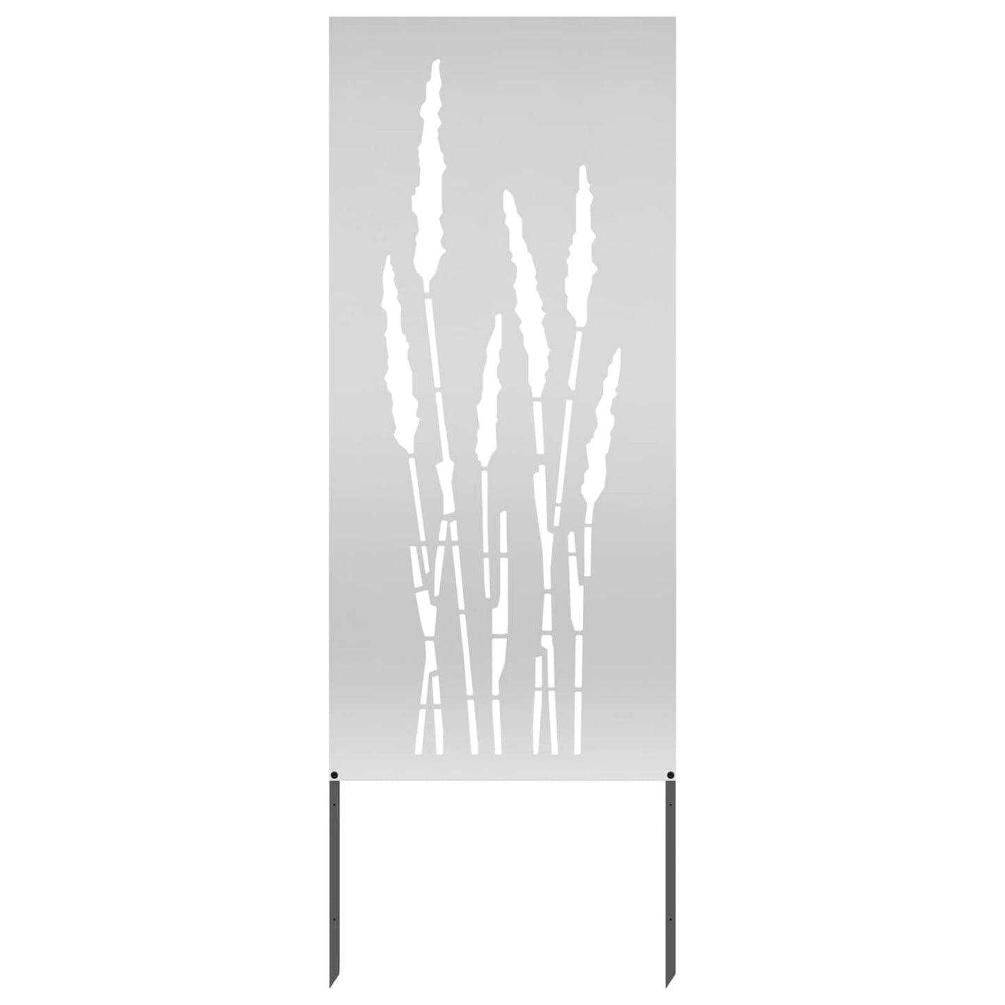 Garden Privacy Screen Silver 50 x 140 cm Galvanized Steel