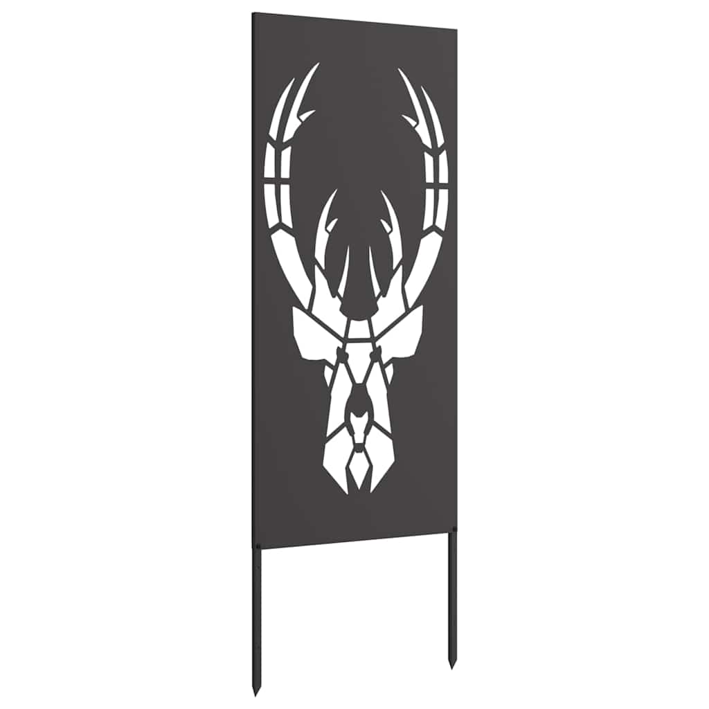 Garten Sichtschutz-Leinwand Tiermuster Schwarz 50 x 140 cm