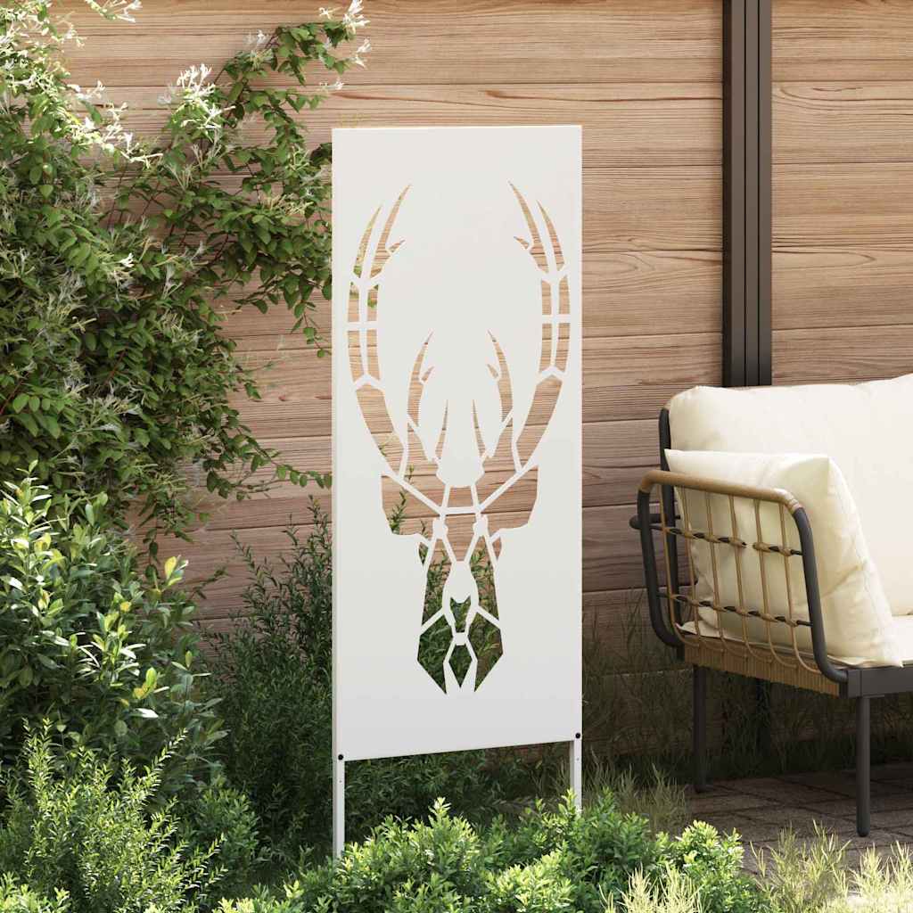 Toile brise-vue de jardin motif animal blanc 50 x 140 cm