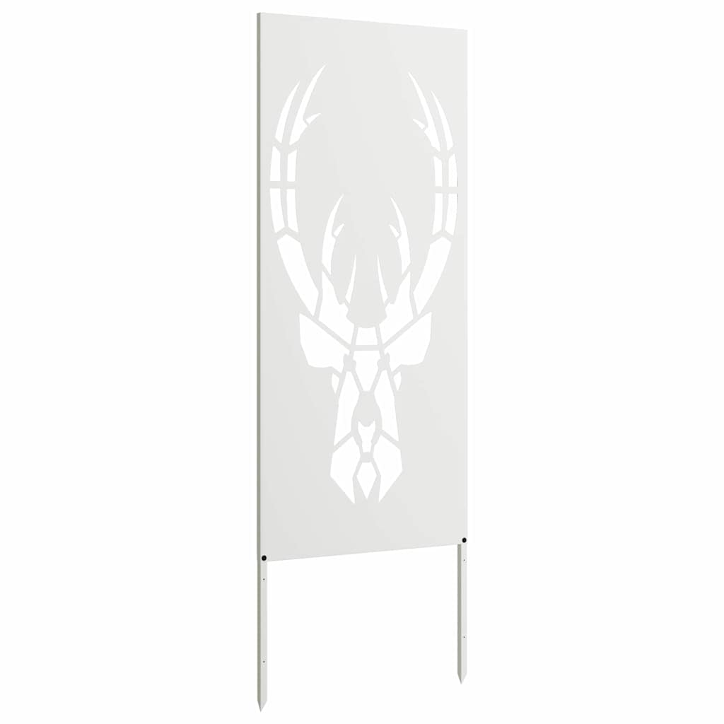Toile brise-vue de jardin motif animal blanc 50 x 140 cm