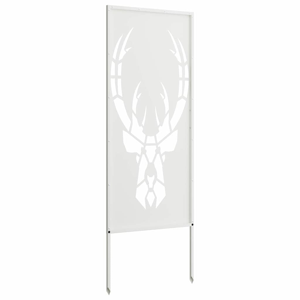 Toile brise-vue de jardin motif animal blanc 50 x 140 cm