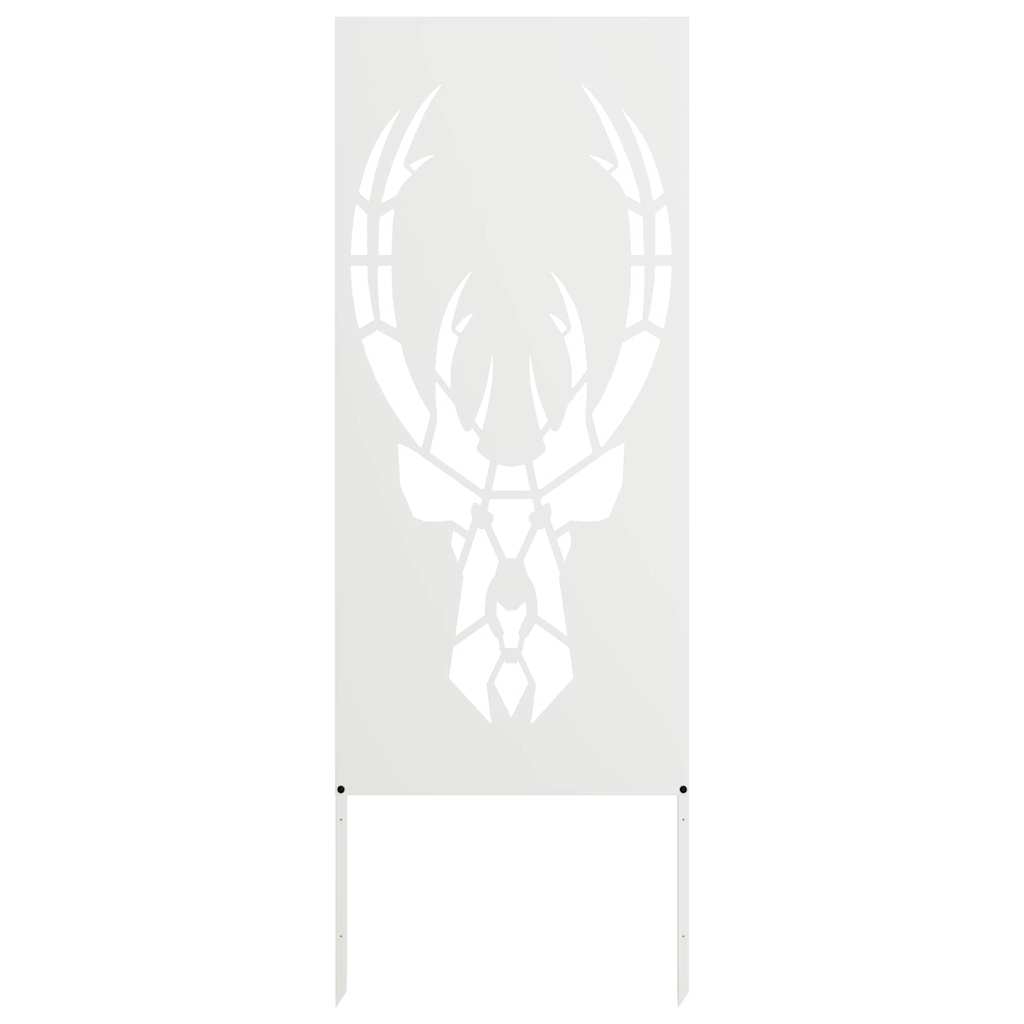 Toile brise-vue de jardin motif animal blanc 50 x 140 cm