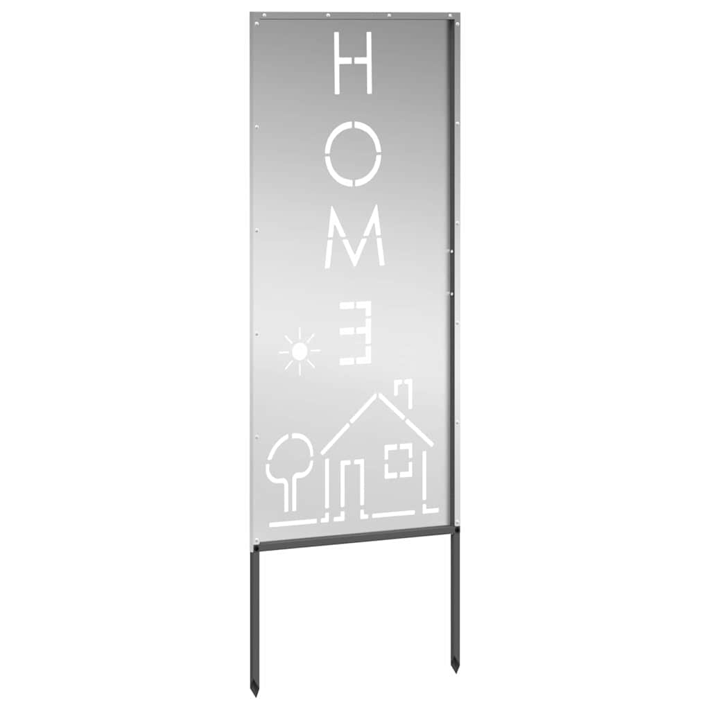 Garden Privacy Screen Silver 50 x 140 cm Galvanized Steel