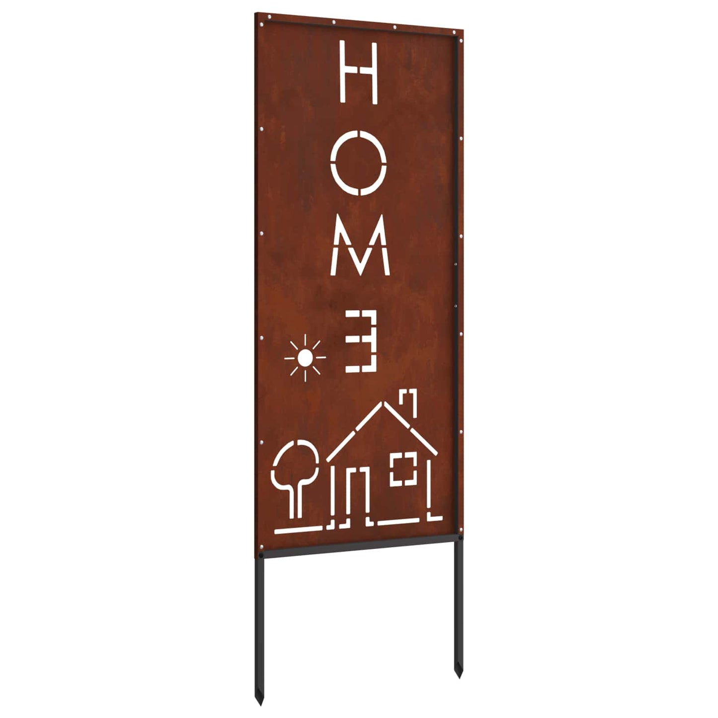 Garten Sichtschutz-Leinwand Rostig 50 x 140 cm Wetterfeststahl