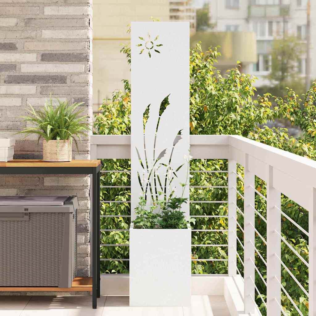 Toile brise-vue de jardin blanche 32 x 140 cm