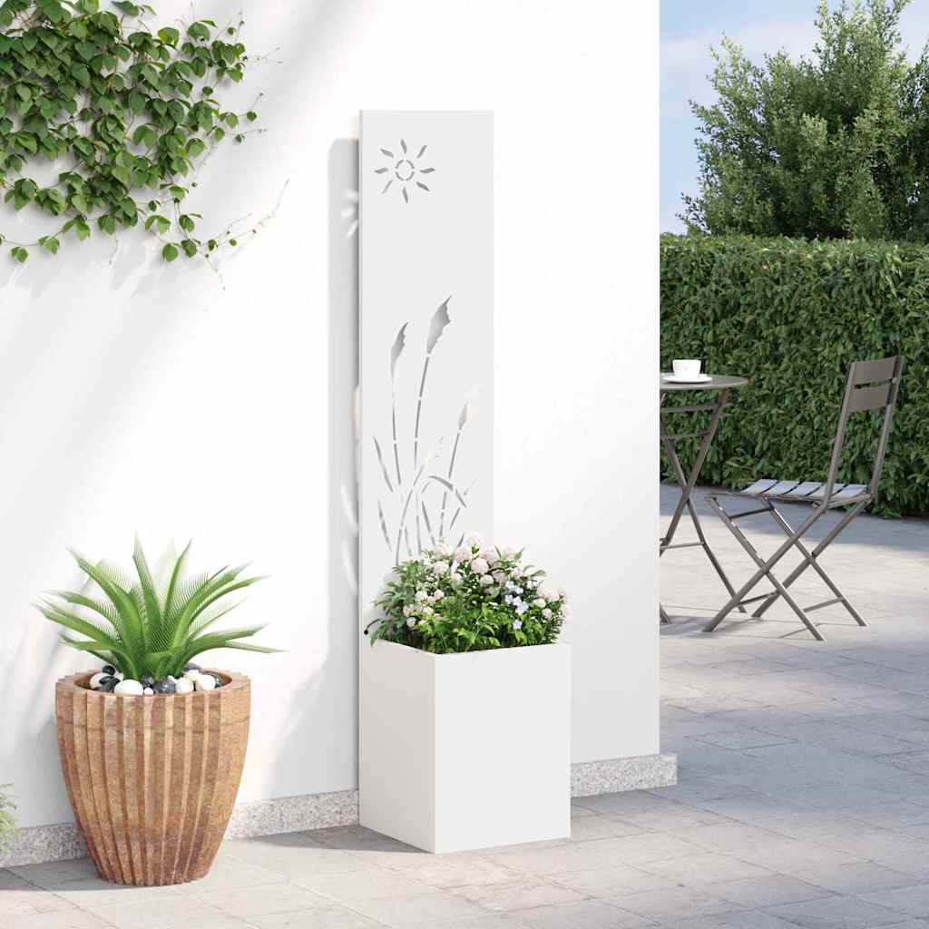 Toile brise-vue de jardin blanche 32 x 140 cm