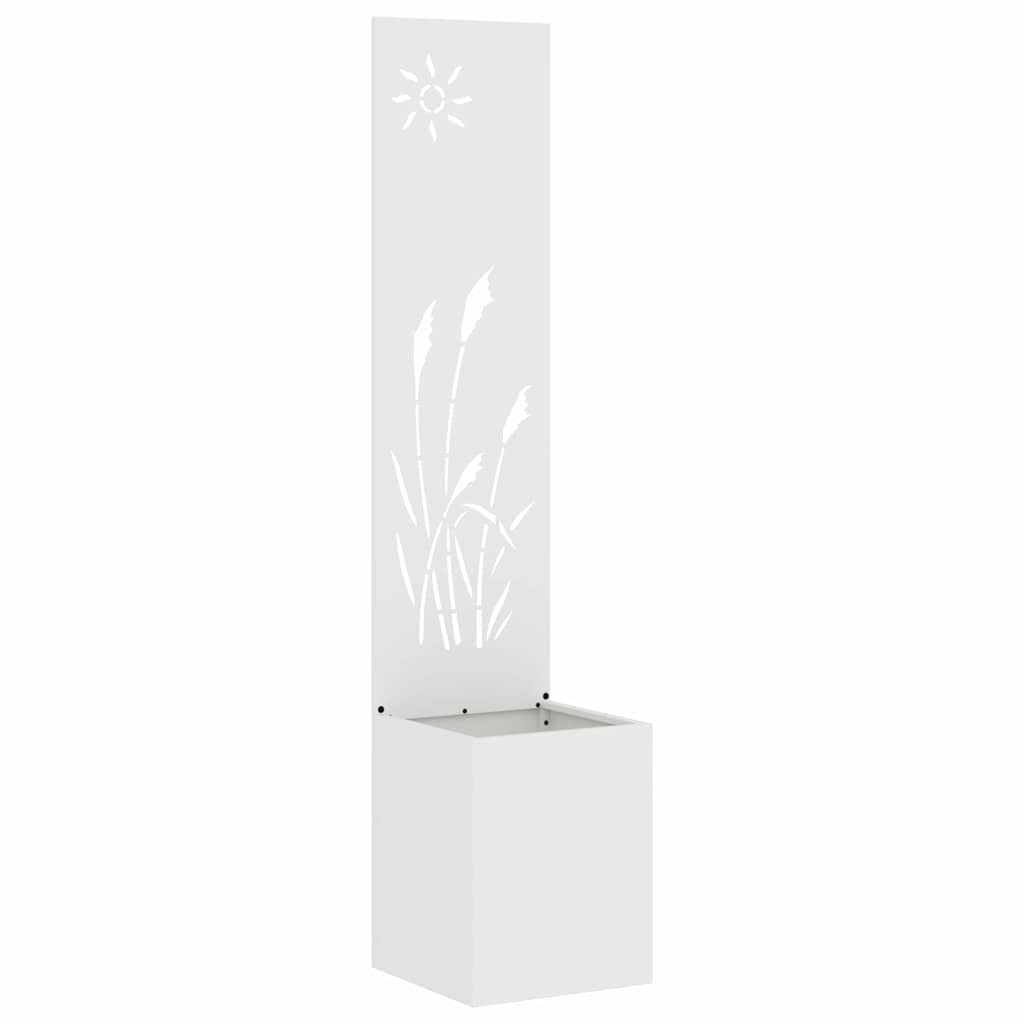 Toile brise-vue de jardin blanche 32 x 140 cm