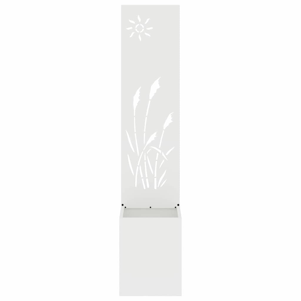 Toile brise-vue de jardin blanche 32 x 140 cm