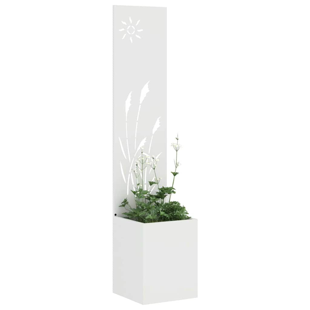 Toile brise-vue de jardin blanche 32 x 140 cm