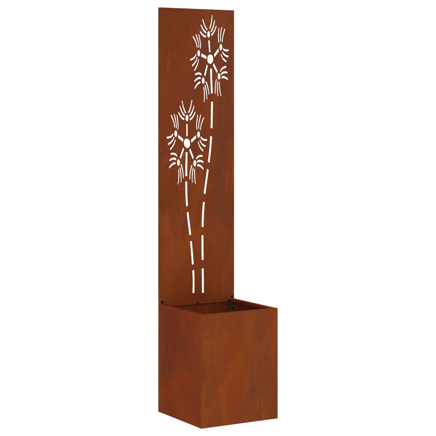 Brise-vue de jardin toile Fleurs Rouille 32 x 32 x 150 cm