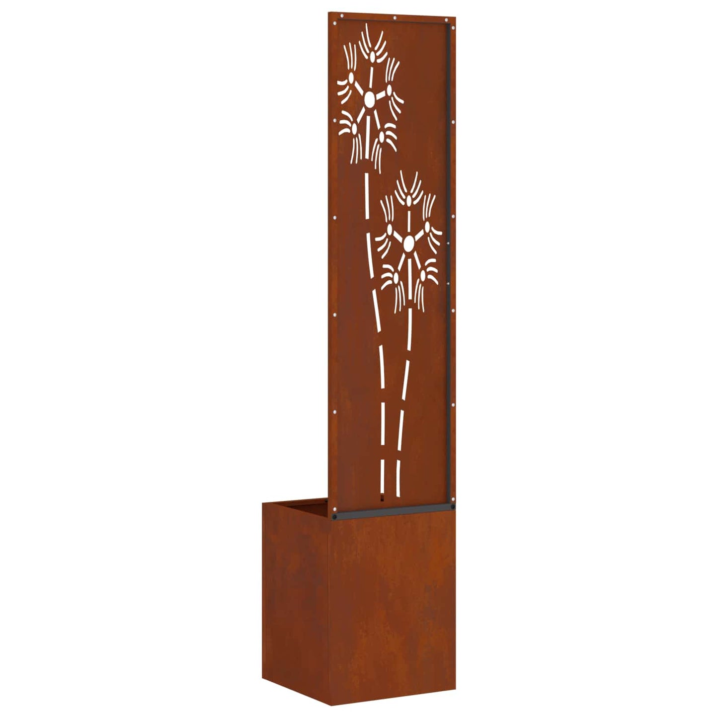 Brise-vue de jardin toile Fleurs Rouille 32 x 32 x 150 cm