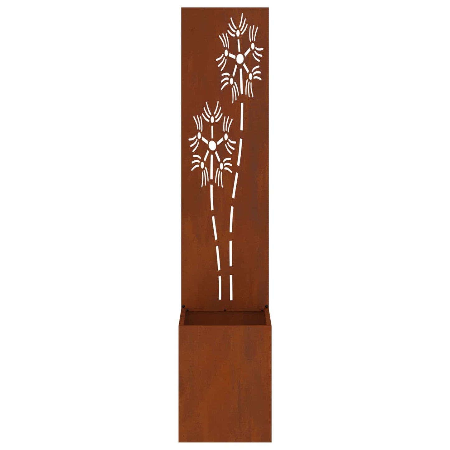 Brise-vue de jardin toile Fleurs Rouille 32 x 32 x 150 cm