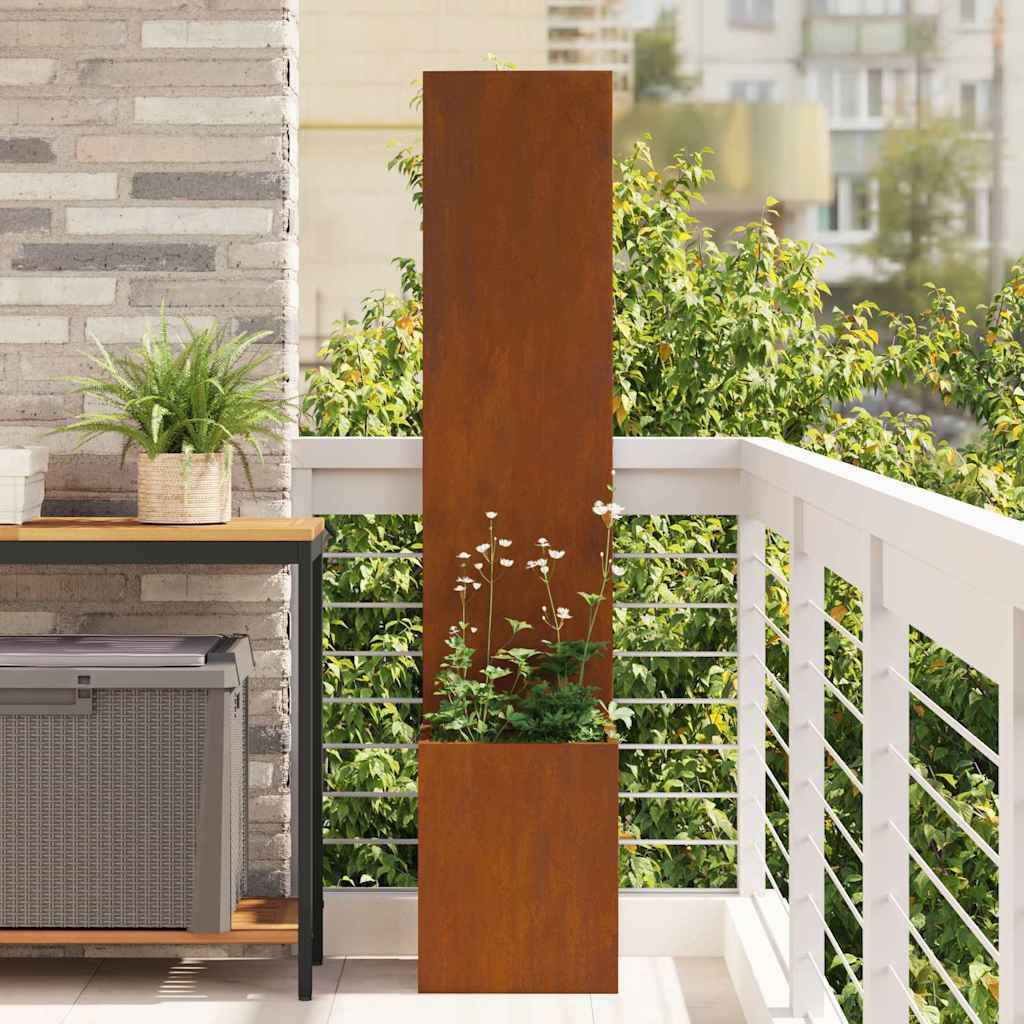Écran de jardin rouille 50 x 32 x 150 cm