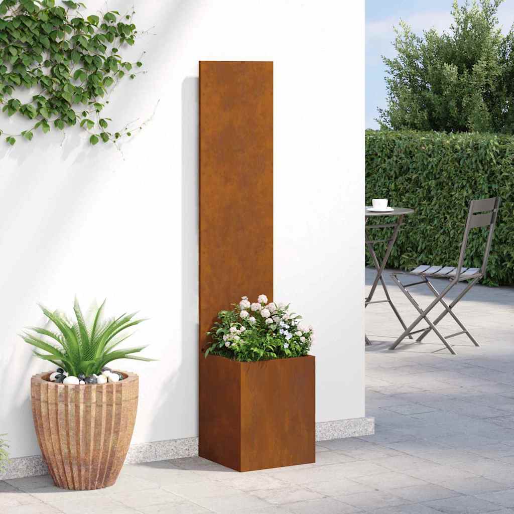 Écran de jardin rouille 50 x 32 x 150 cm