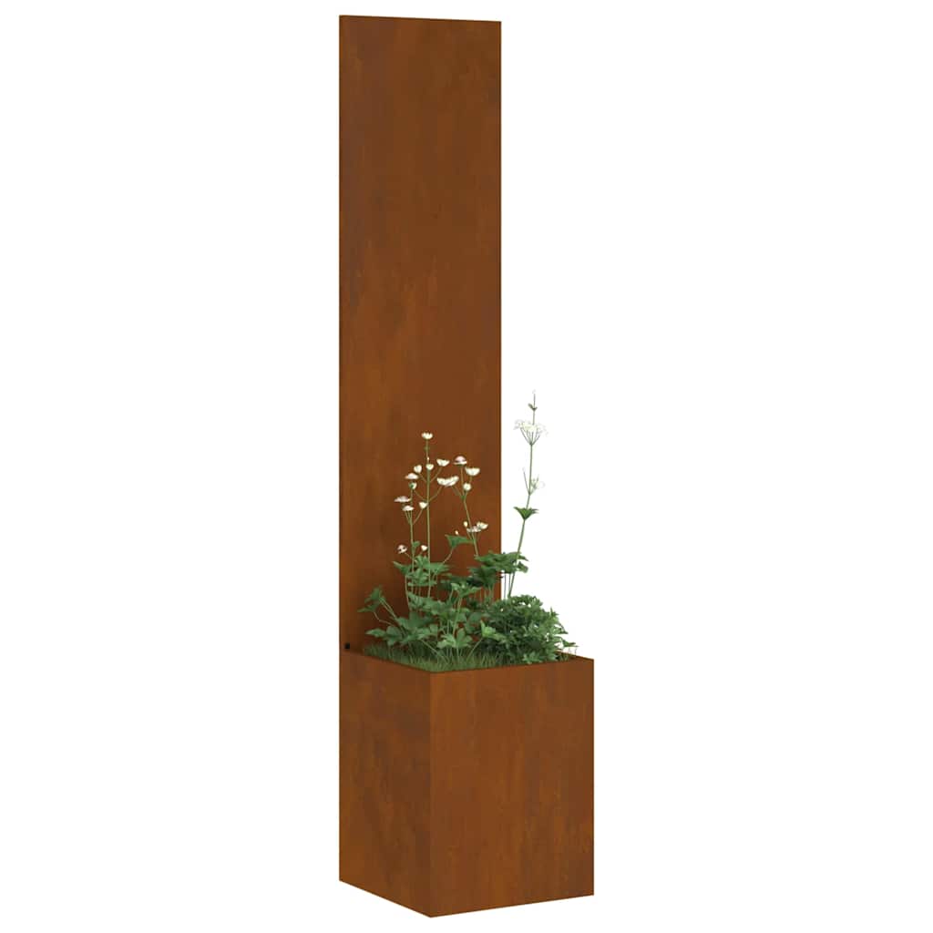 Écran de jardin rouille 50 x 32 x 150 cm
